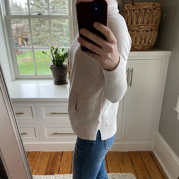 Loft cowl neck pocket sweater. - Picture 3 of 10